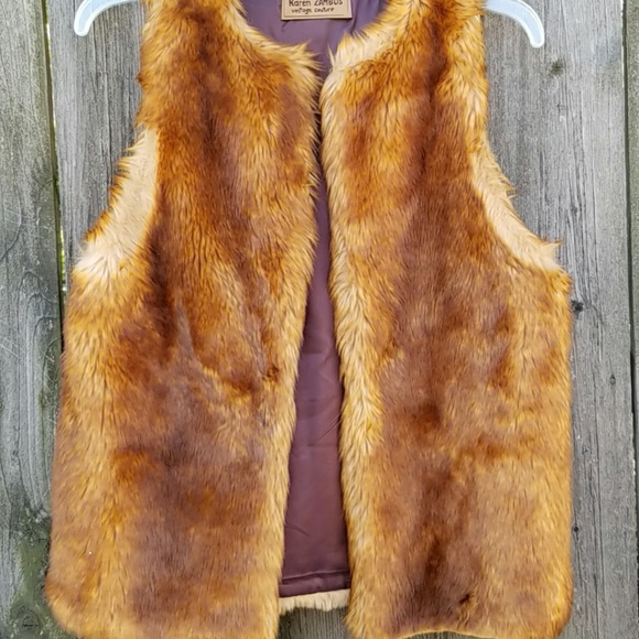 Karen Zambos Vintage Couture Vest Sz 2 Brown - Picture 5 of 8